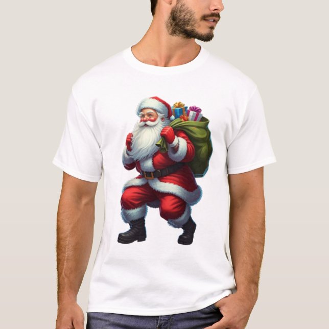 T-shirt Le Père Noël A Été Surpris (Devant)