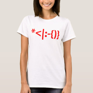 T-shirt Le Père Noël avec la barbe Émoticon de Noël