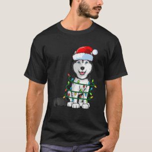 T-shirt Le Père Noël de Siberian Husky