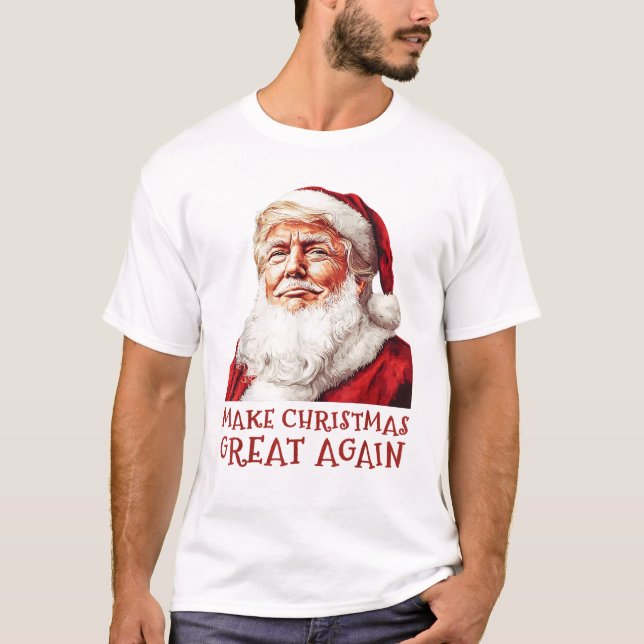 T-shirt Le Père Noël Donald Trump redonne sa grandeur à No (Devant)