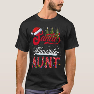T-shirt Le Père Noël drôle Tante préférée de la famille Gr
