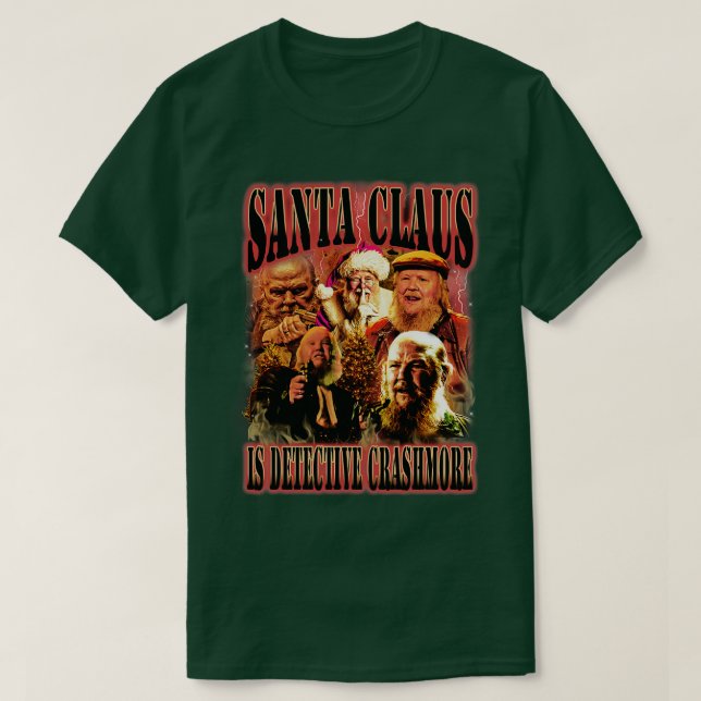 T-shirt Le Père Noël est inspecteur Crashmore (Design devant)
