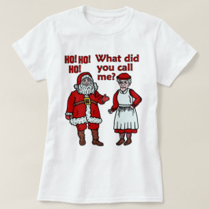 T-shirt Le père noël et Mme drôles Christmas