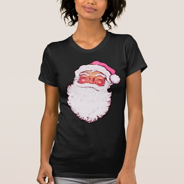 T-shirt Le père noël rose (Devant)