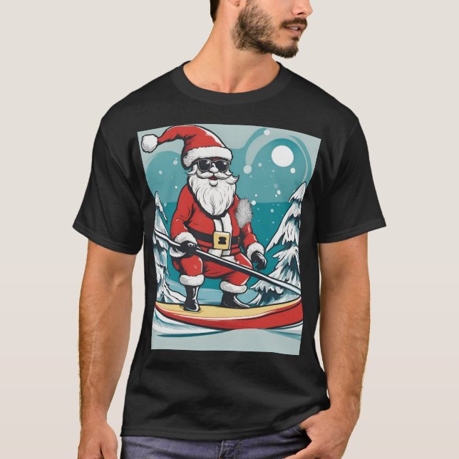 T-shirt Le Père Noël s'amuse (Devant)