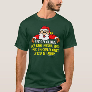 T-shirt Le père noël social