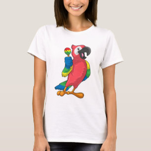 T-shirt Le perroquet à la musique avec Maracas