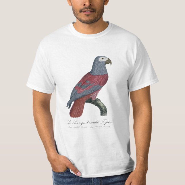 T-shirt Le Perroquet cendre Tapire (Devant)
