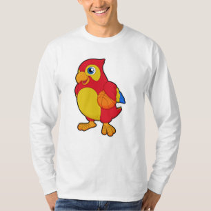 T-shirt Le perroquet dans les sports de basket