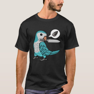 T-shirt Le Perroquet De Couteau Veut Des Graines I Blue Mo