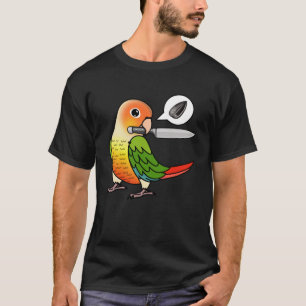 T-shirt Le Perroquet de couteau veut des graines I Green C