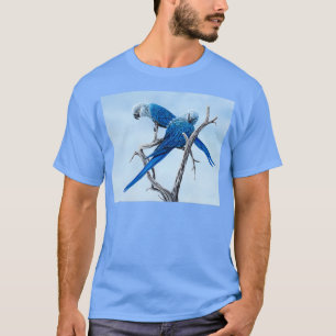 T-shirt Le perroquet menacé de Spix Macaw
