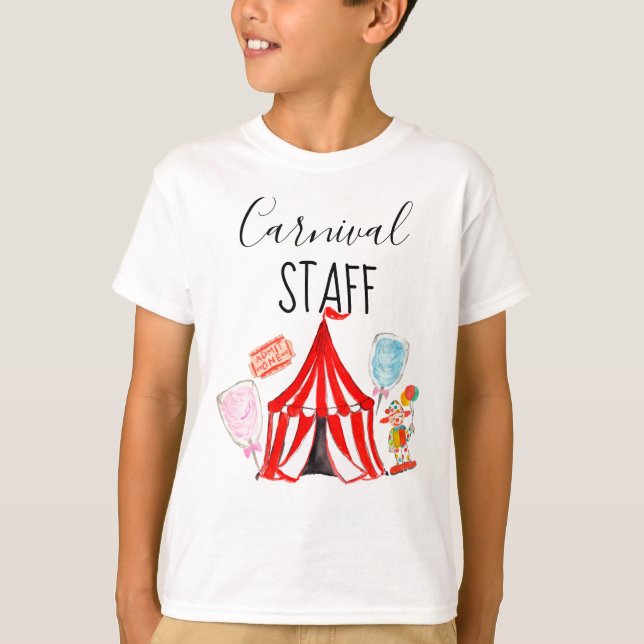 T-shirt Le personnel du Carnaval enfant chemise partie ann (Devant)