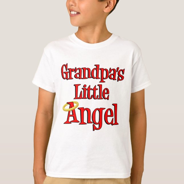 T-shirt Le petit ange de grand-père (Devant)