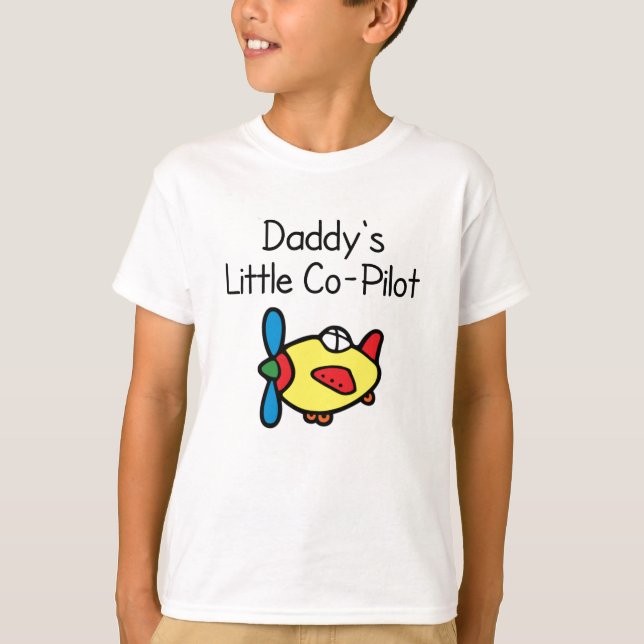T-shirt Le petit co-pilote du papa (Devant)