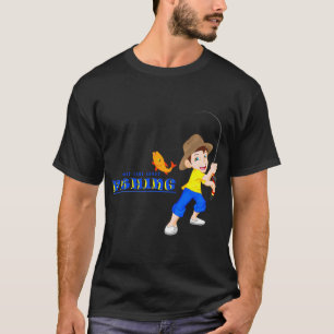 T-shirt Le petit compagnon de pêche de papa (version garço