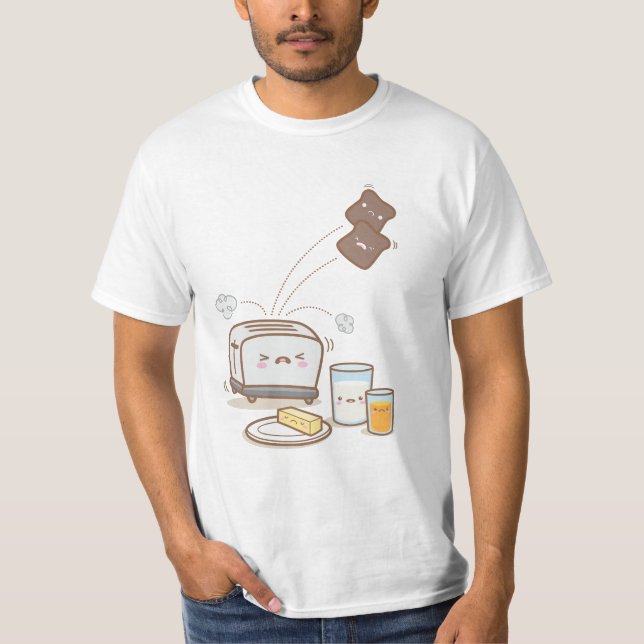 T-shirt Le petit déjeuner est ruiné (Devant)