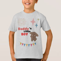 Le Petit Garçon de Papa Chien Mignon Heather Gris