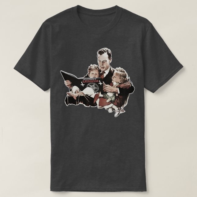 T-shirt Le petit livre du satanisme (Design devant)