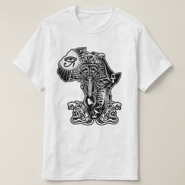 T-shirt Le pharaon nubien (Design devant)
