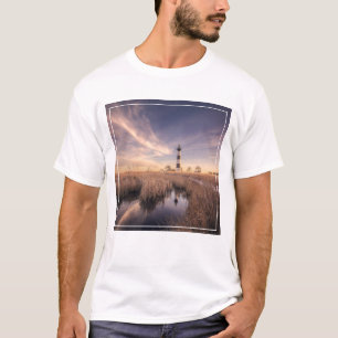 T-shirt Le phare de Bodie Island au coucher du soleil