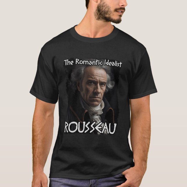 T-shirt Le philosophe Jean Jacques Rousseau (Devant)