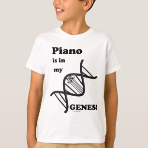 T-shirt Le piano est dans mes gènes
