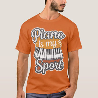 T-shirt Le piano est mon sport garçon