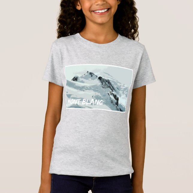 T-Shirt Le pic du Mont Blanc, France (Devant)