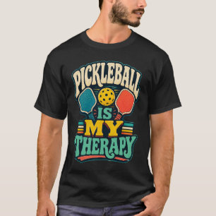 T-shirt Le Pickleball Est Ma Thérapie Rétro Sports