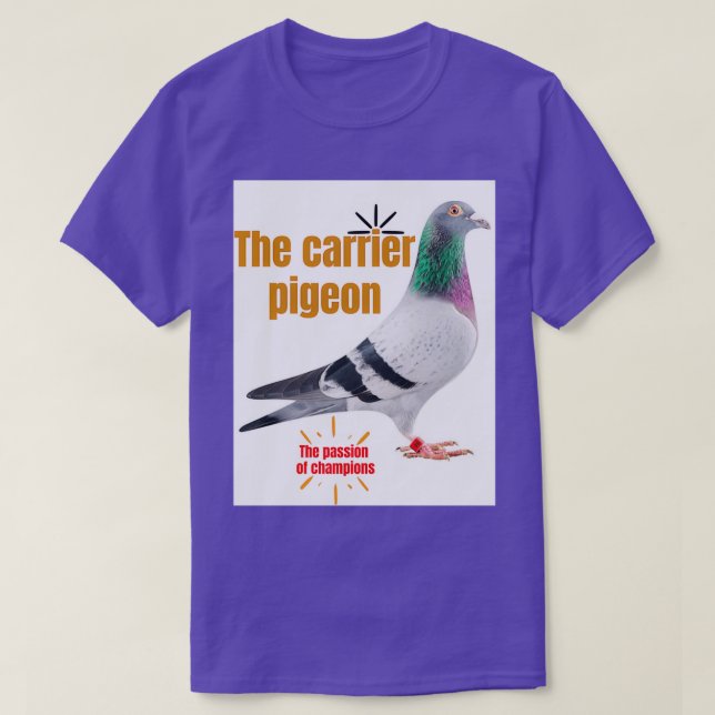 T-shirt Le pigeon porteur (Design devant)