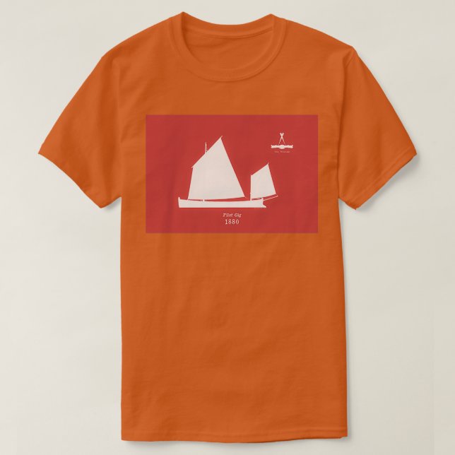T-shirt Le pilote Gig en rouge (Design devant)
