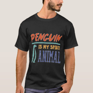 T-shirt Le pingouin est mon esprit animal mignon Penguin 0