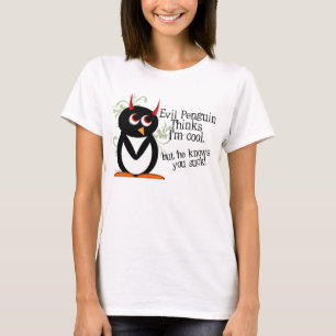 T-shirt Le pingouin mauvais sait que vous sucez
