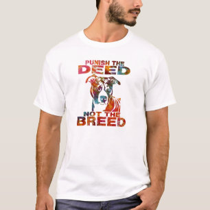 T-shirt Le PITBULL PUNISSENT LE CONTRAT PAS LA RACE td6A