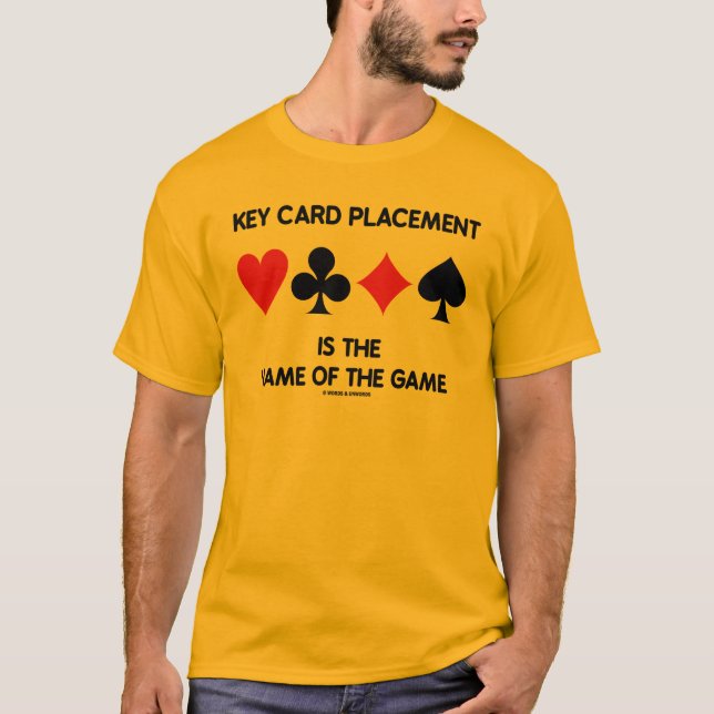 T-shirt Le placement de carte principale est le nom du (Devant)