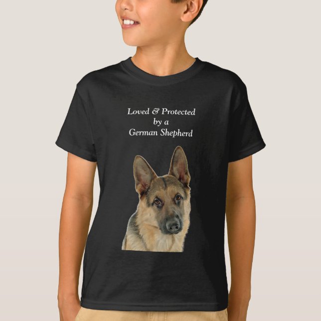 T-shirt Le plaisir de l'amant de berger allemand (Devant)