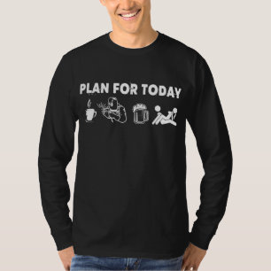 T-shirt Le Plan De Welder Pour Aujourd'Hui Est La Bière C
