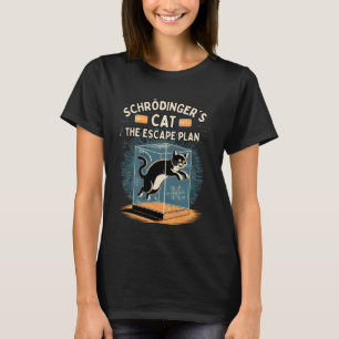 T-shirt le plan d'évasion du chat de Schrödinger amoureux
