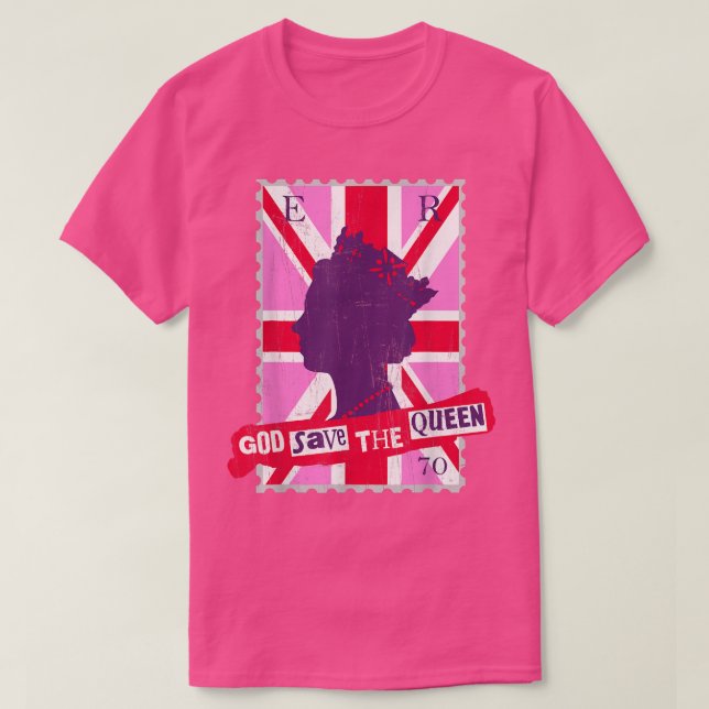 T-SHIRT LE PLATINUM DE LA REINE JUBILEE DIEU SAUVER LA REI (Design devant)