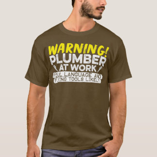 T-shirt Le plombier au travail
