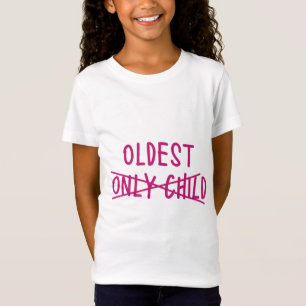 T-Shirt Le plus âgé avec un seul enfant traversé