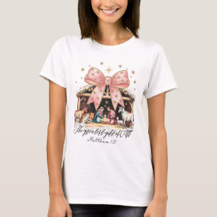T-shirt Le plus beau cadeau de tous Nativité Jésus Chrétie