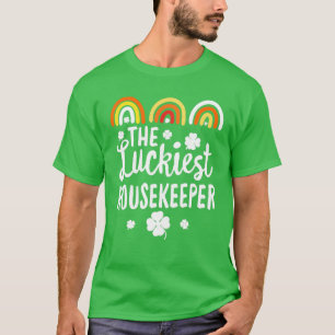 T-shirt Le plus chanceux Ménagère St. Patrick's Day Lucky
