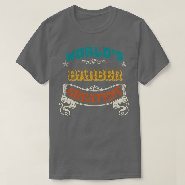 T-SHIRT LE PLUS GRAND BARBER DU MONDE (Design devant)