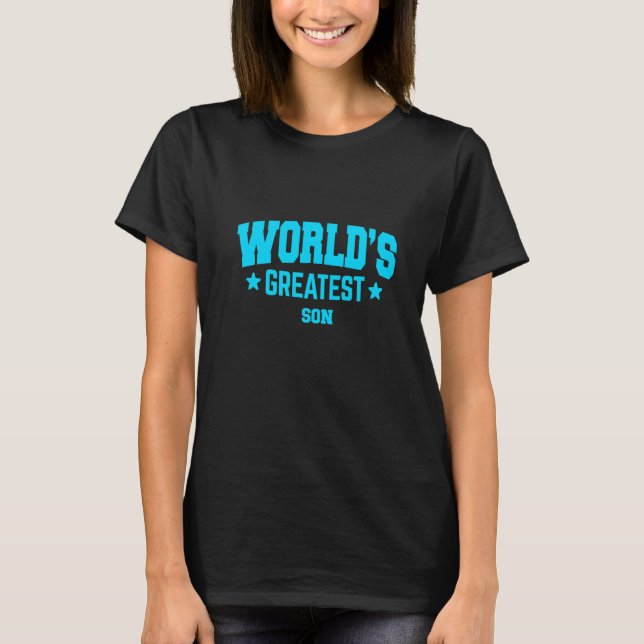 T-shirt Le plus grand bleu de Son World (Devant)