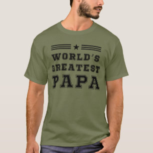 T-shirt Le plus grand cadeau de Fête des pères Papa Happy 