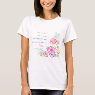 T-shirt le plus grand d'entre eux est love flowers aquarel