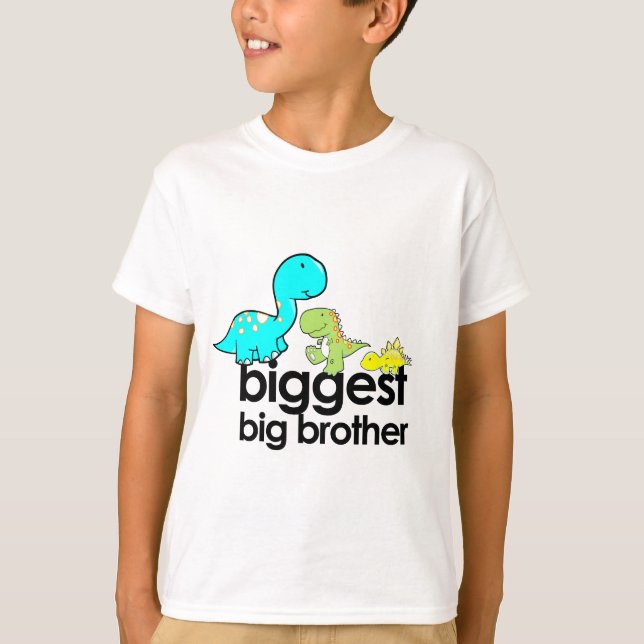 T-shirt le plus grand frère de dinosaures (Devant)