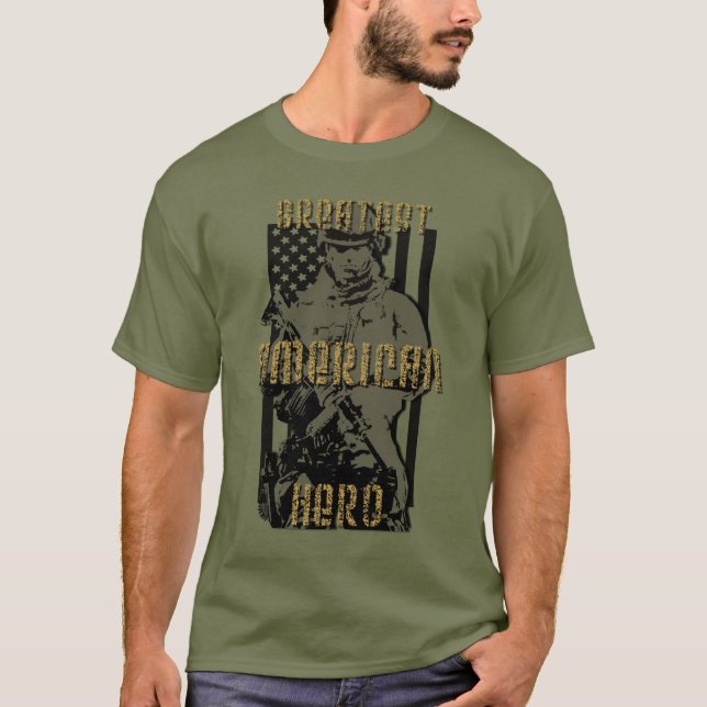 T-SHIRT LE PLUS GRAND HÉROS AMÉRICAIN (Devant)